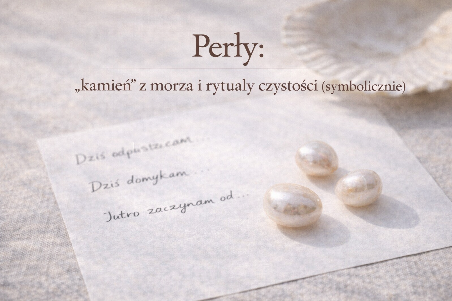 Perły: „kamień” z morza
