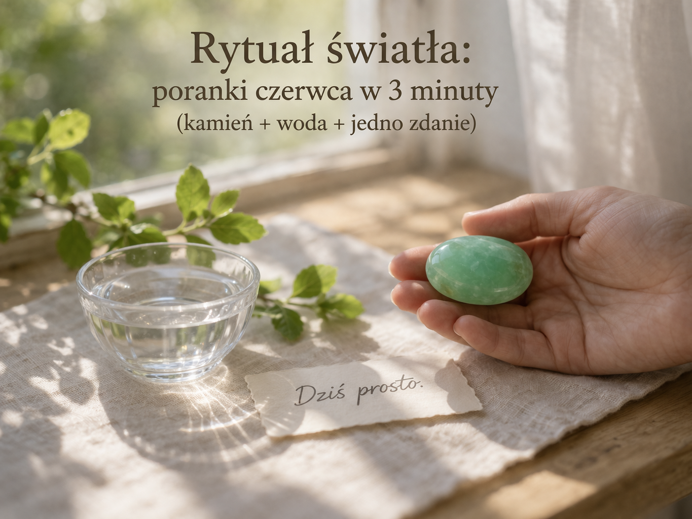 Poranny rytuał światła: poranki czerwca